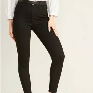 Black High-Waisted Rockstar Super Skinny Jeans